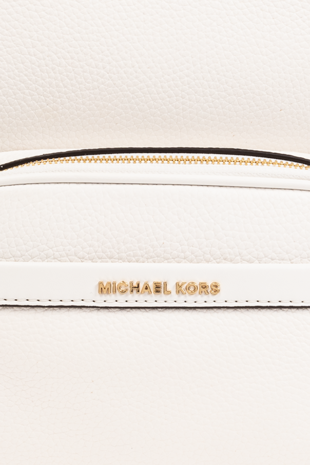 White Backpack with logo Michael Michael Kors